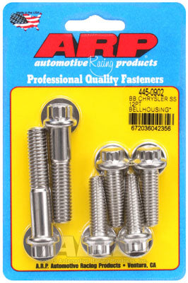 ARP 445-0902 Bellhousing Bolt Kit for Chrysler/Dodge BB 383-440 Wedge. SS 12pt Photo-0