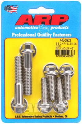 ARP 445-0903 Bellhousing Bolt Kit for Chrysler/Dodge BB 383-440 Wedge. SS hex Photo-0