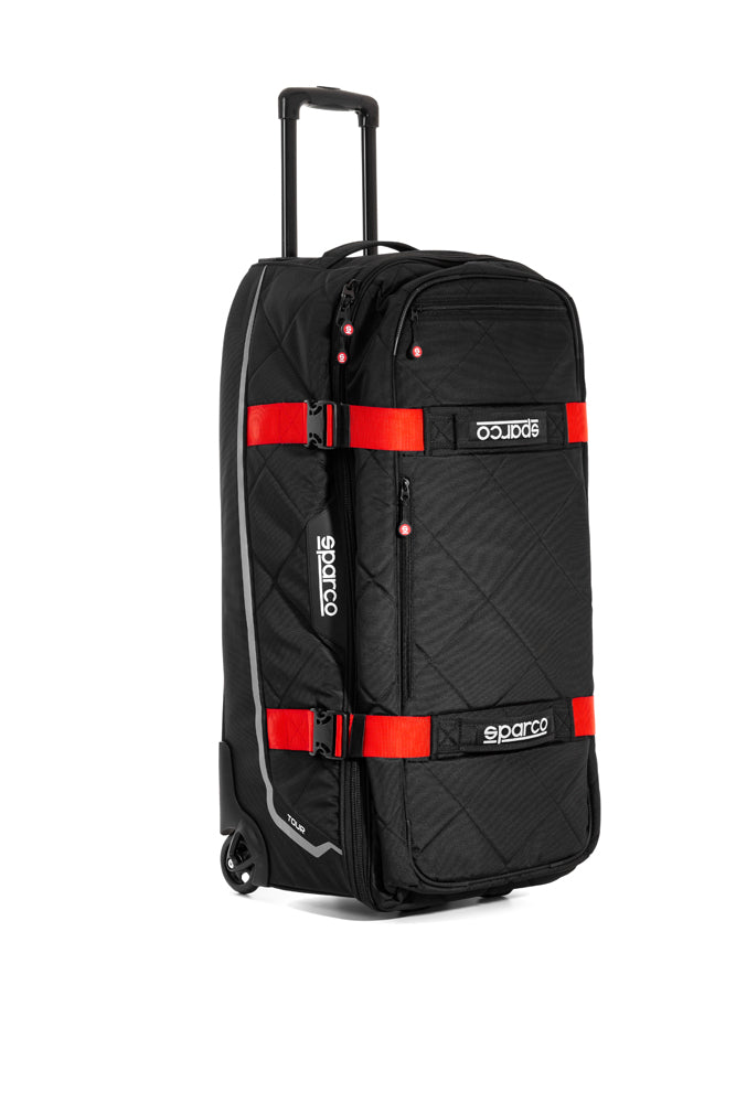 SPARCO 016437NRRS TOUR TROLLEY BAG, 4,7 kg, 40x84x38 cm, black/red Photo-0