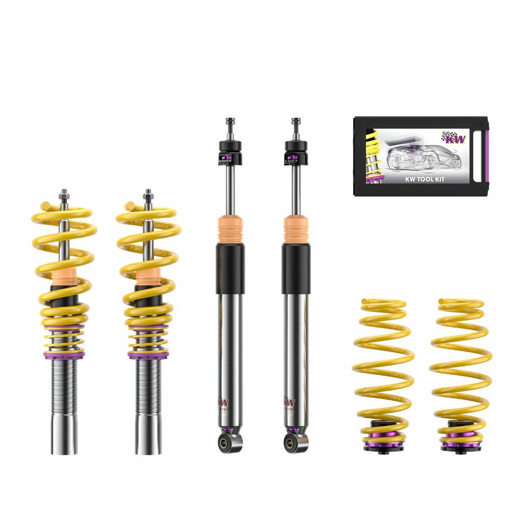 KW 35210078 Coilover Kit INOX V3 AUDI A4; (B8, B81) Photo-0