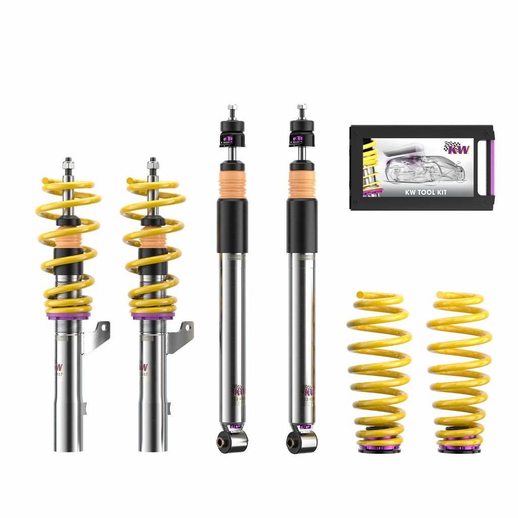 KW 35220045 Coilover Kit INOX V3 for BMW 5 Series Touring (E61) Photo-0