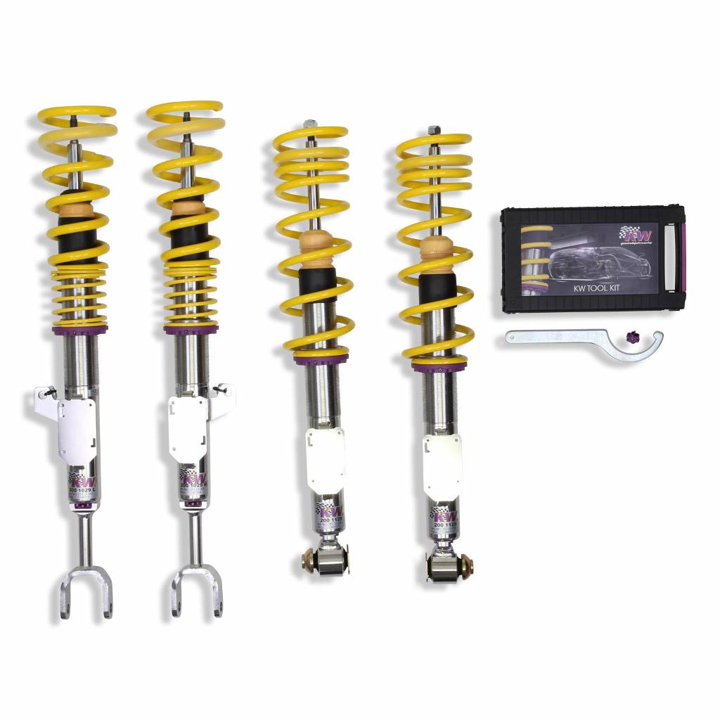 KW 35220080 Coilover Kit INOX V3 for BMW 5-Series (F10 / F11) / 6 Grand Coupe (F06) / 7-Series (F01 / F02 / F03 / F04) Photo-0