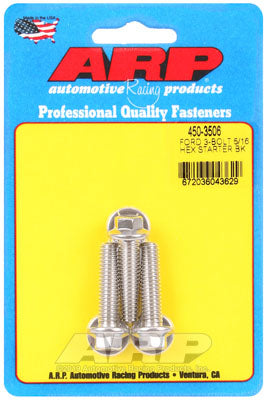 ARP 450-3506 Starter Bolt Kit for Ford 3-bolt 5/16. hex Photo-0