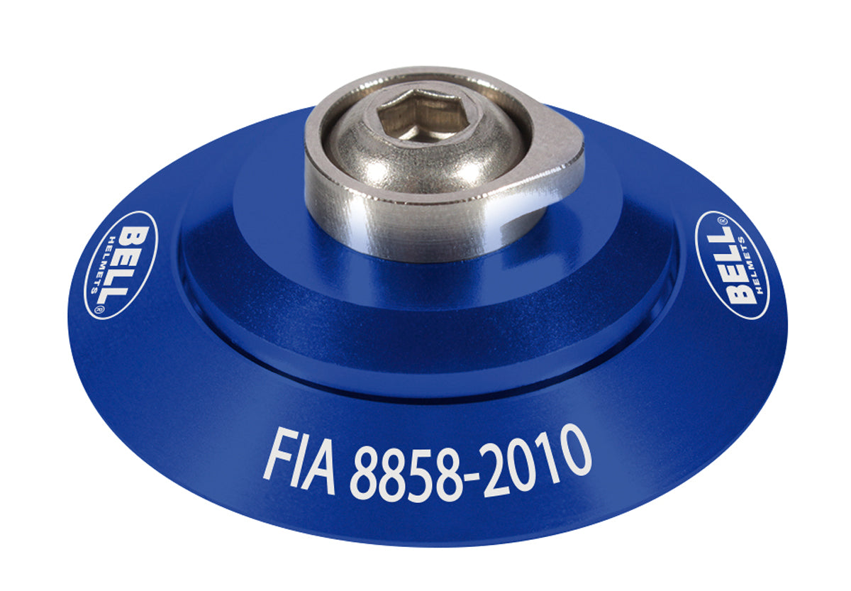 BELL 2100003 HANS clip set, FIA 8858-2010, blue Photo-0