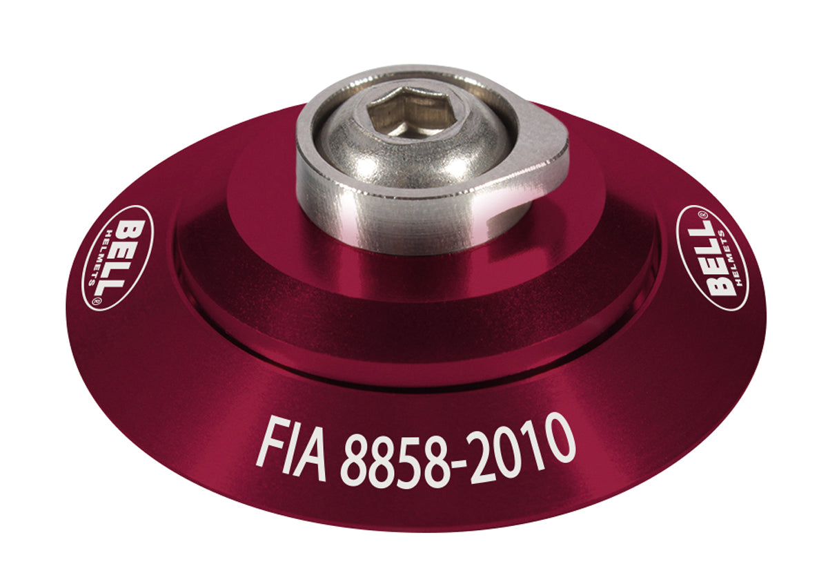 BELL 2100005 HANS clip set, FIA 8858-2010, red Photo-0
