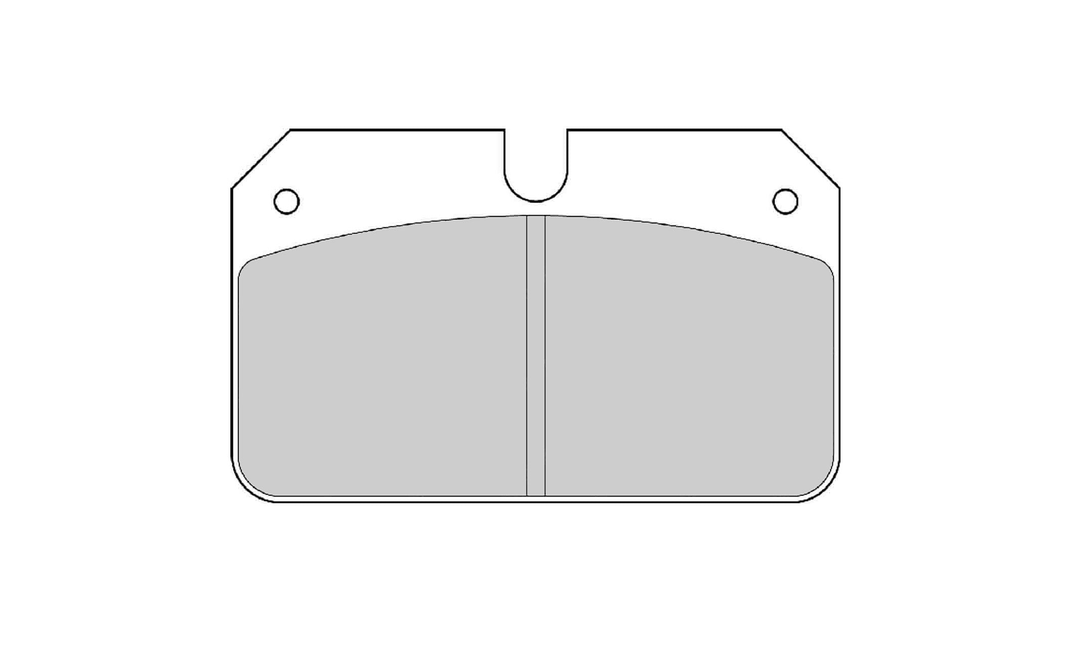 FERODO FRP504R Brake Pads DS3000 for Caliper Wilwood Dynalite b/bolt - Th. 12.4mm Photo-0