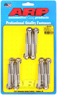ARP 454-2005 Intake Manifold Bolt Kit for Ford 351 Windsor. with Edelbrock RPM Air Gap Manifold. ARP Stainless. hex Photo-0