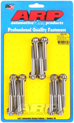 ARP 454-2105 Intake Manifold Bolt Kit for Ford 351 Windsor. with Edelbrock RPM Air Gap Manifold. ARP Stainless. 12pt Photo-0