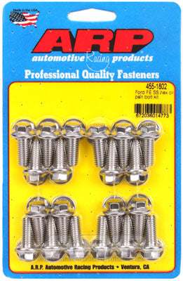 ARP 455-1802 Oil Pan Bolt Kit for Ford FE SS hex Photo-0