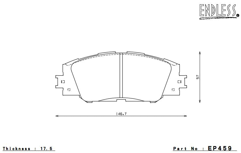ENDLESS EP459SSY Front brake pads TOYOTA RAV4 09-10 Photo-0