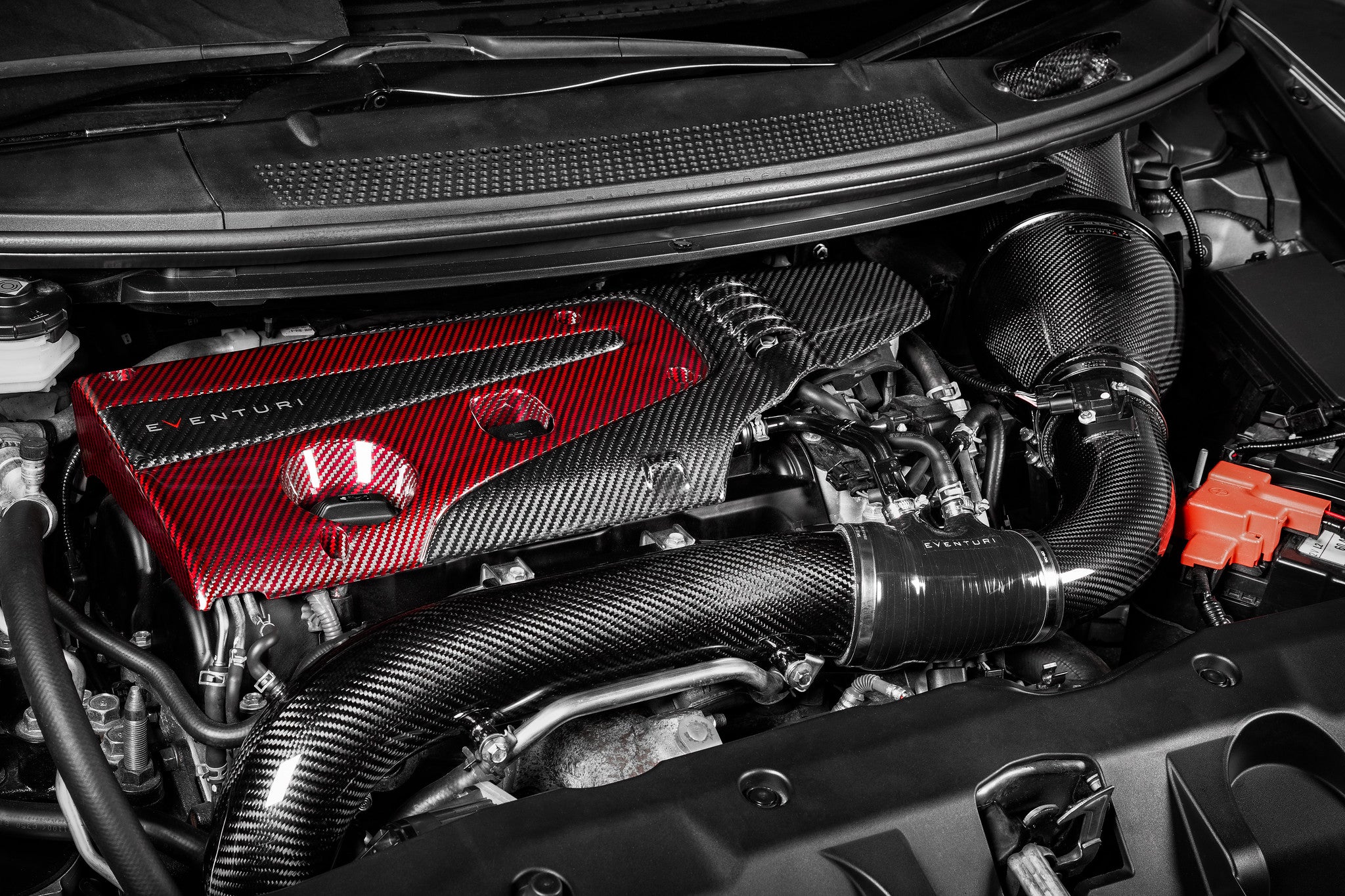 EVENTURI EVE-FK8FK2-ENG Carbon Engine Cover HONDA FK8 FK2 Photo-3