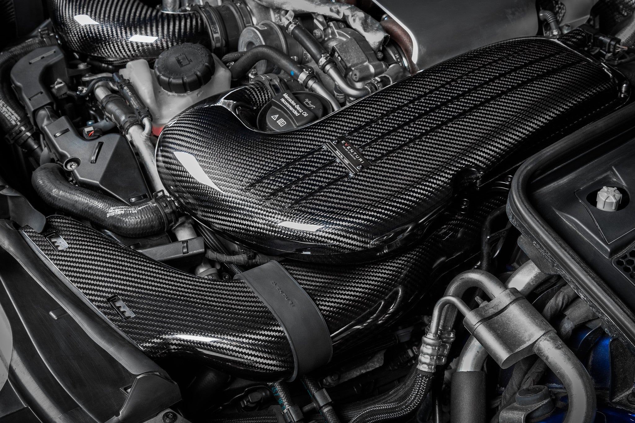 EVENTURI EVE-C63S-DCT Carbon Ducts for the EVE-C63S-CF-INT System (Ver. 1 with Rubber Tubes) Photo-3