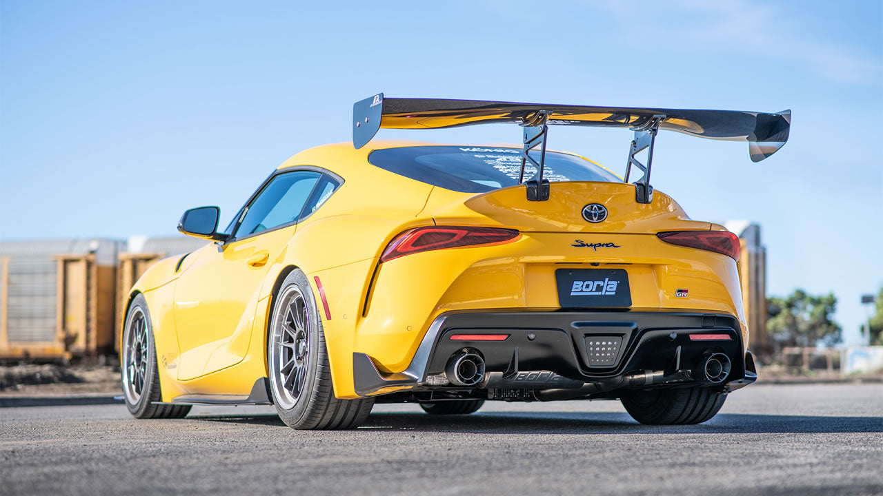 BORLA 140826CFBA Exhaust System with Carbon Tips for TOYOTA Supra 3.0L 2020 Photo-1