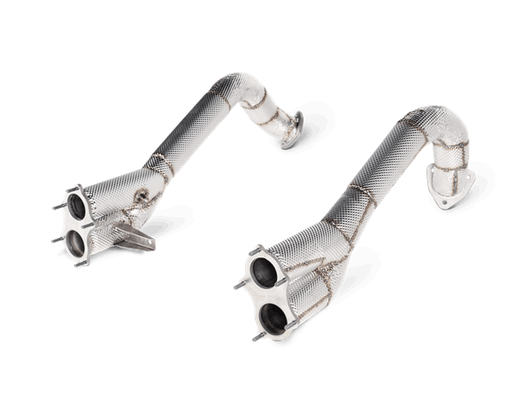 AKRAPOVIC L-PO/T/13/1 Link Pipe Set (Titanium) for PORSCHE 718 Cayman GTS 4.0 / Boxster GTS 4.0 2020-2024 Photo-0