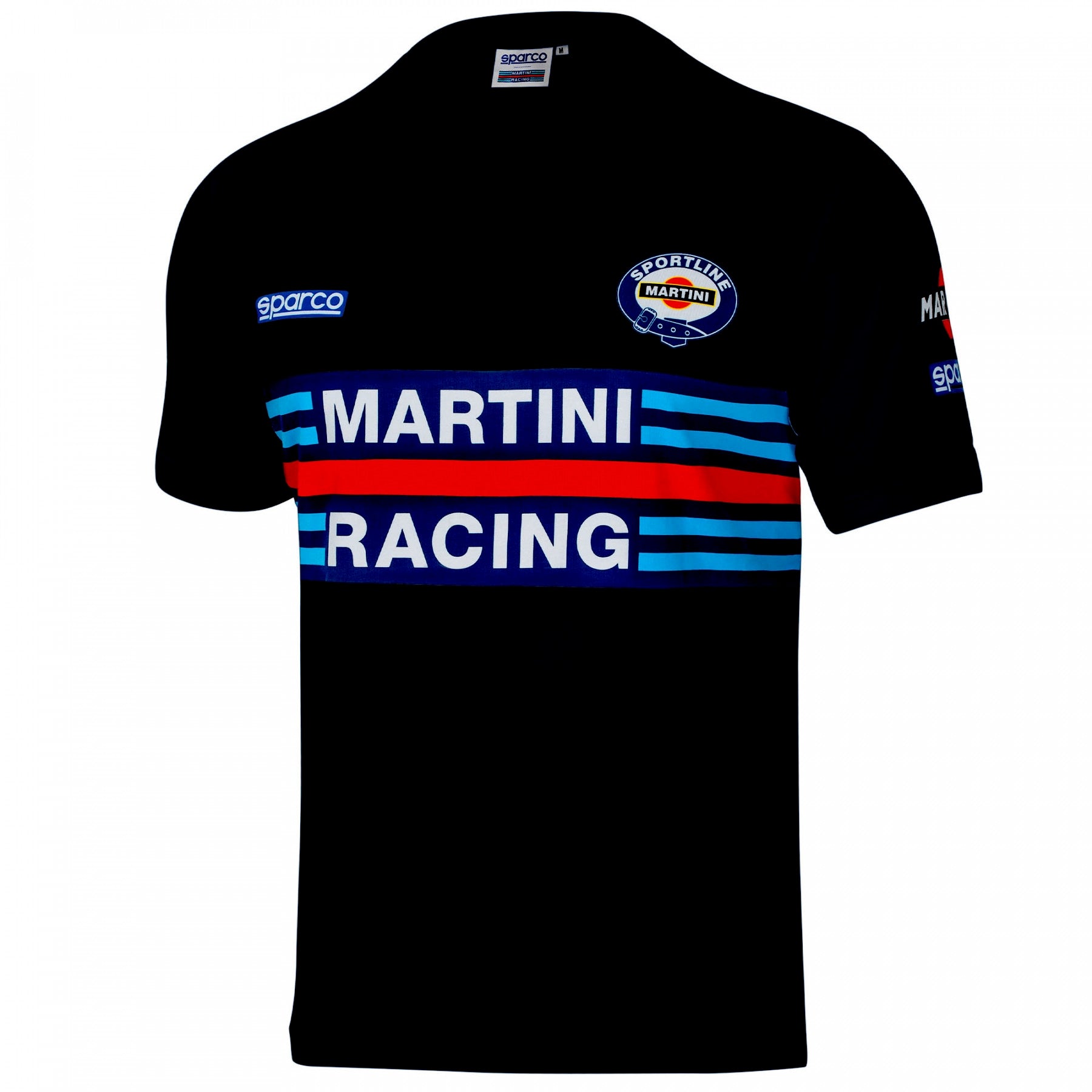 SPARCO 01274MRNR3L NDIS T-SHIRT MARTINI-R TG L NERO size L Photo-0