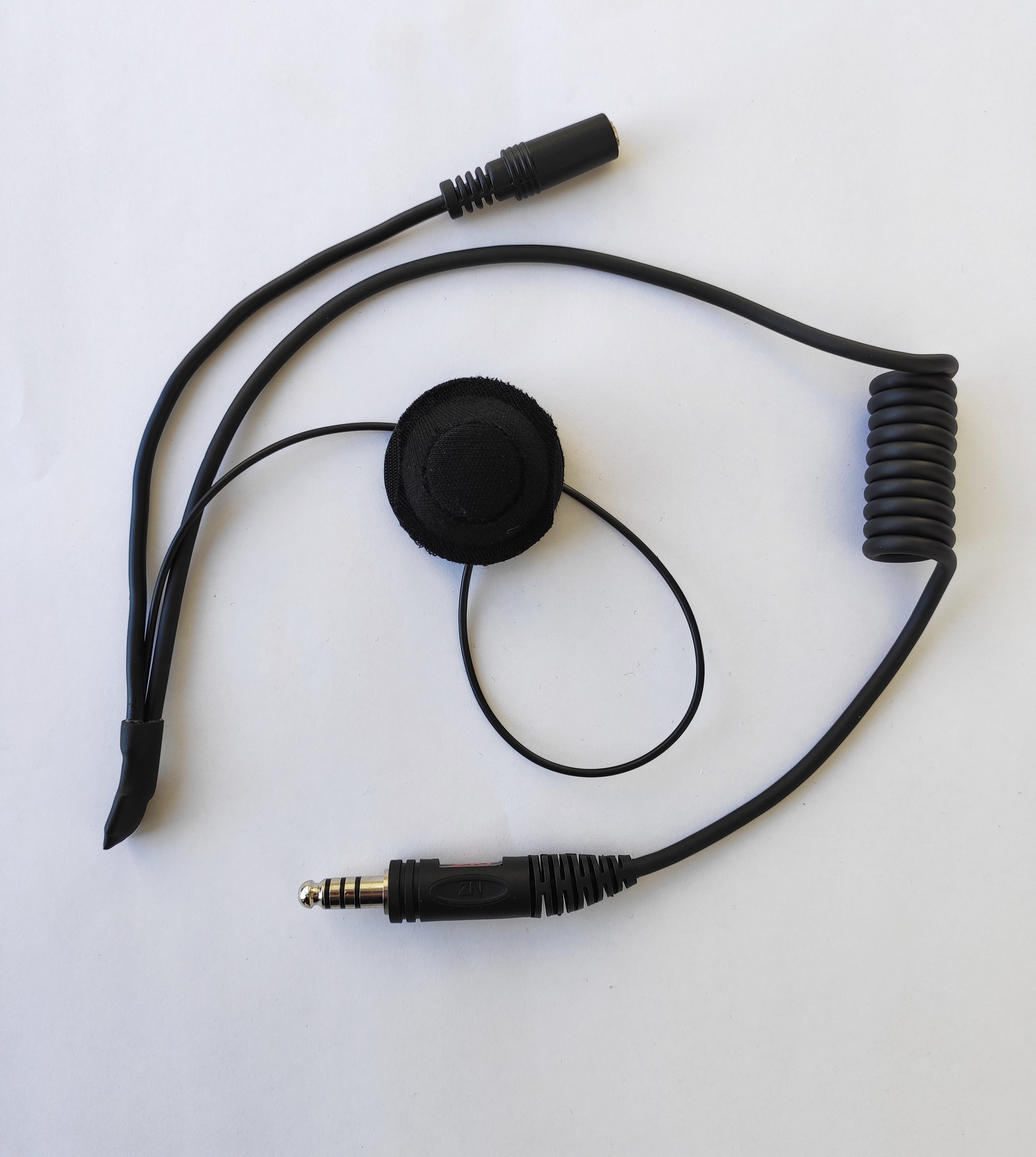 ZERONOISE 6300012 Radio helmet kit for Full Face helmet, Male Nexus 4 PIN, with 3.5mm stereo connector for earplugs Photo-0
