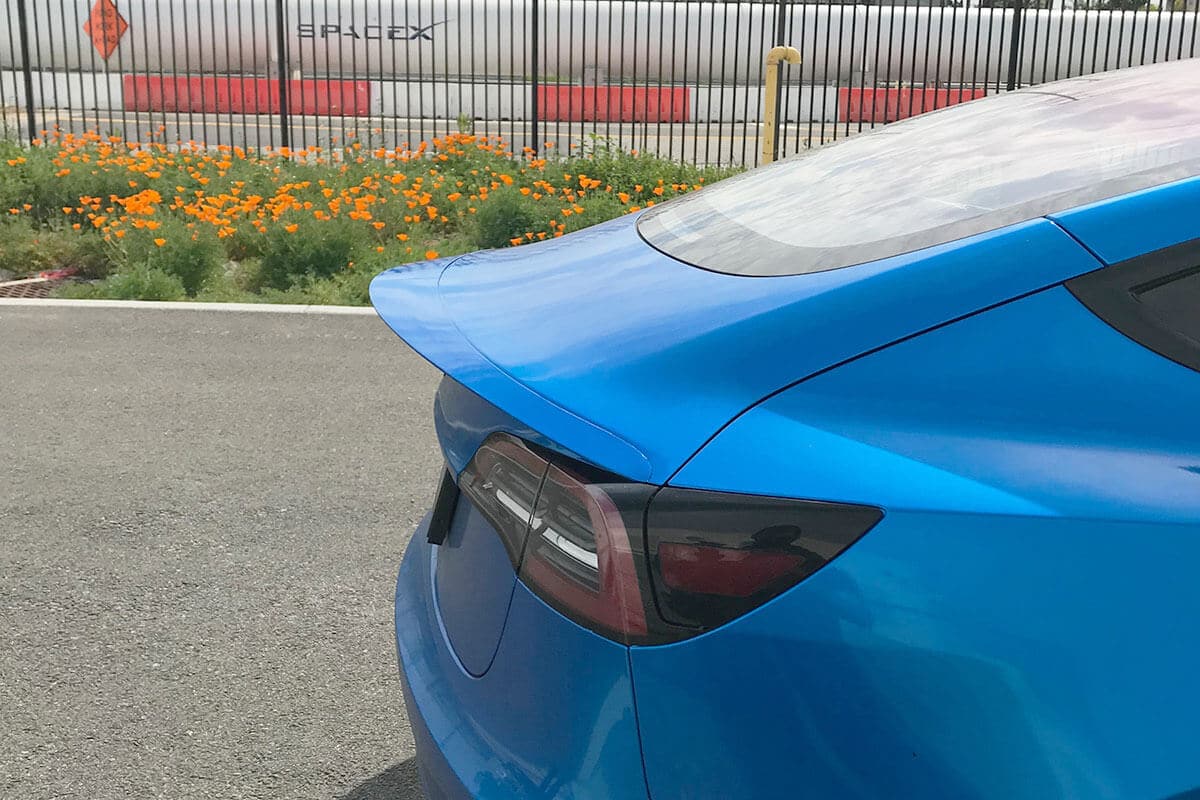 UNPLUGGED PERFORMANCE UP-M3-305-1.1 High Efficiency Trunk Spoiler, Autoclaved Dry Carbon, Gloss Clear for TESLA Model 3 Photo-1