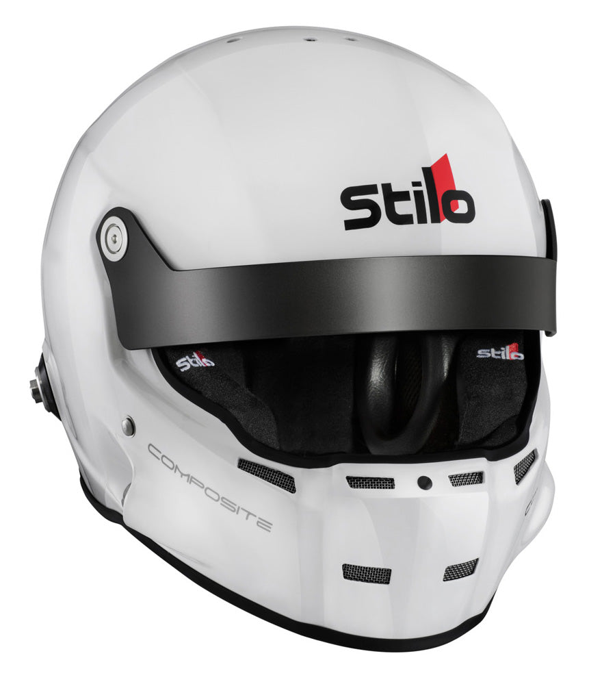 STILO AA0701BG2T540101 ST5R COMPOSITE Rally helmet, intercom, SA2020/FIA, HANS, white/black, size 54 Photo-3