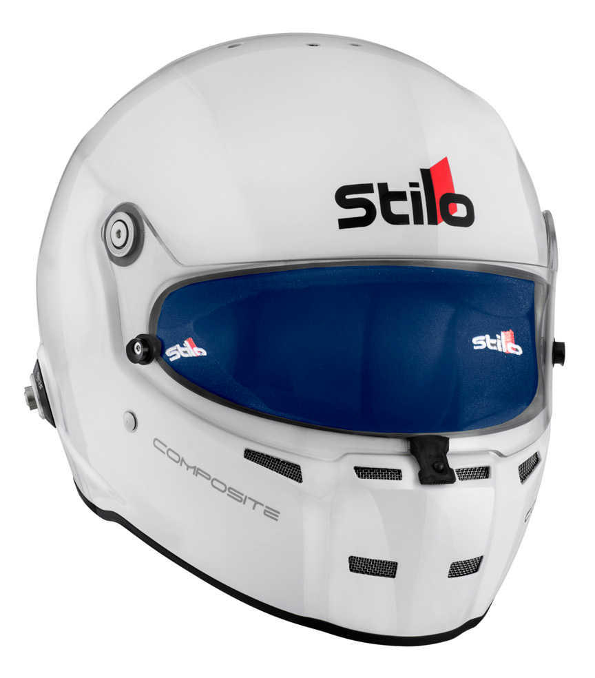 STILO AA0710AG2T640102 ST5 FN Composite Racing full face helmet, HANS, SA2020/FIA, white/blue, size 64 Photo-0