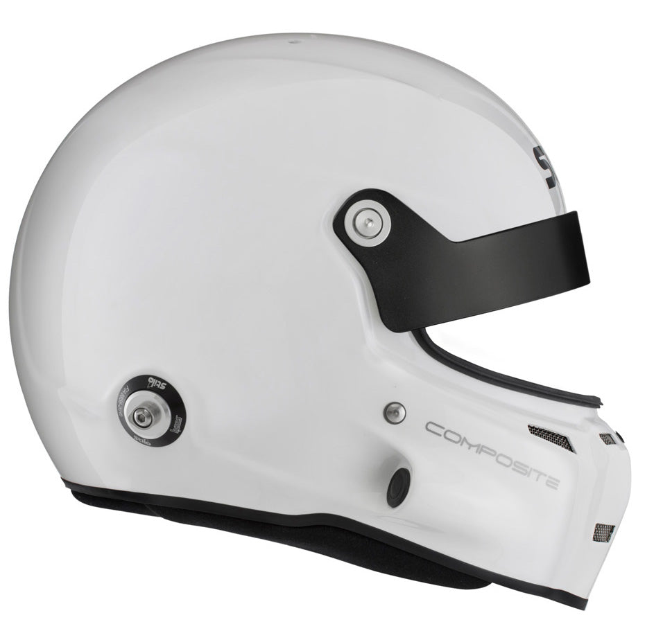 STILO AA0702CG2T640101 ST5 GT COMPOSITE Racing full face helmet, HANS, SA2020/FIA, white/black, size 64 Photo-4