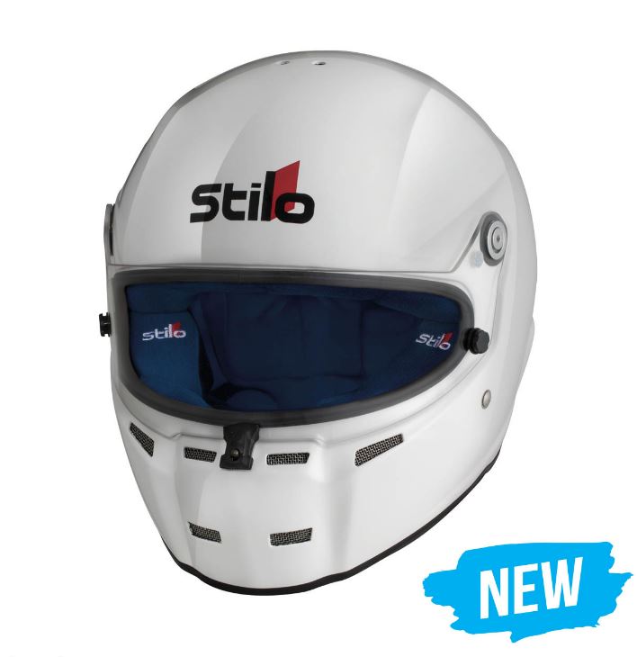 STILO AA0701BG2T540102 ST5R COMPOSITE Rally helmet, intercom, SA2020/FIA, HANS, white/blue, size 54 Photo-0