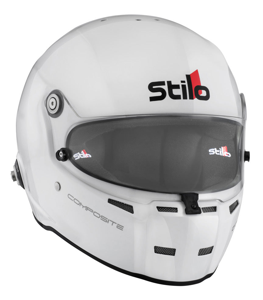 STILO AA0710AG2T540101 ST5 FN Composite Racing full face helmet, HANS, SA2020/FIA, white/black, size 54 Photo-1