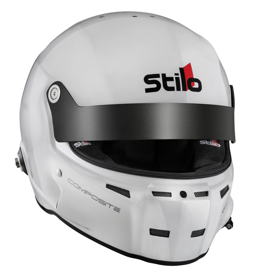 STILO AA0702CG2T550101 ST5 GT COMPOSITE Racing full face helmet, HANS, SA2020/FIA, white/black, size 55 Photo-1