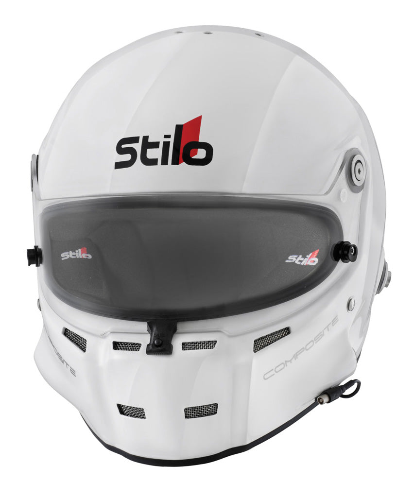 STILO AA0700CG2T590101 Full-face helmet ST5F COMPOSITE Turismo, HANS, SA2020/FIA, white/black, size 59 Photo-0