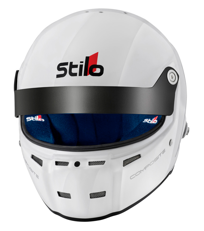 STILO AA0712AG2T540102 ST5GT N COMPOSITE Racing full face helmet, HANS, SA2020/FIA, white/blue, size 54 Photo-0