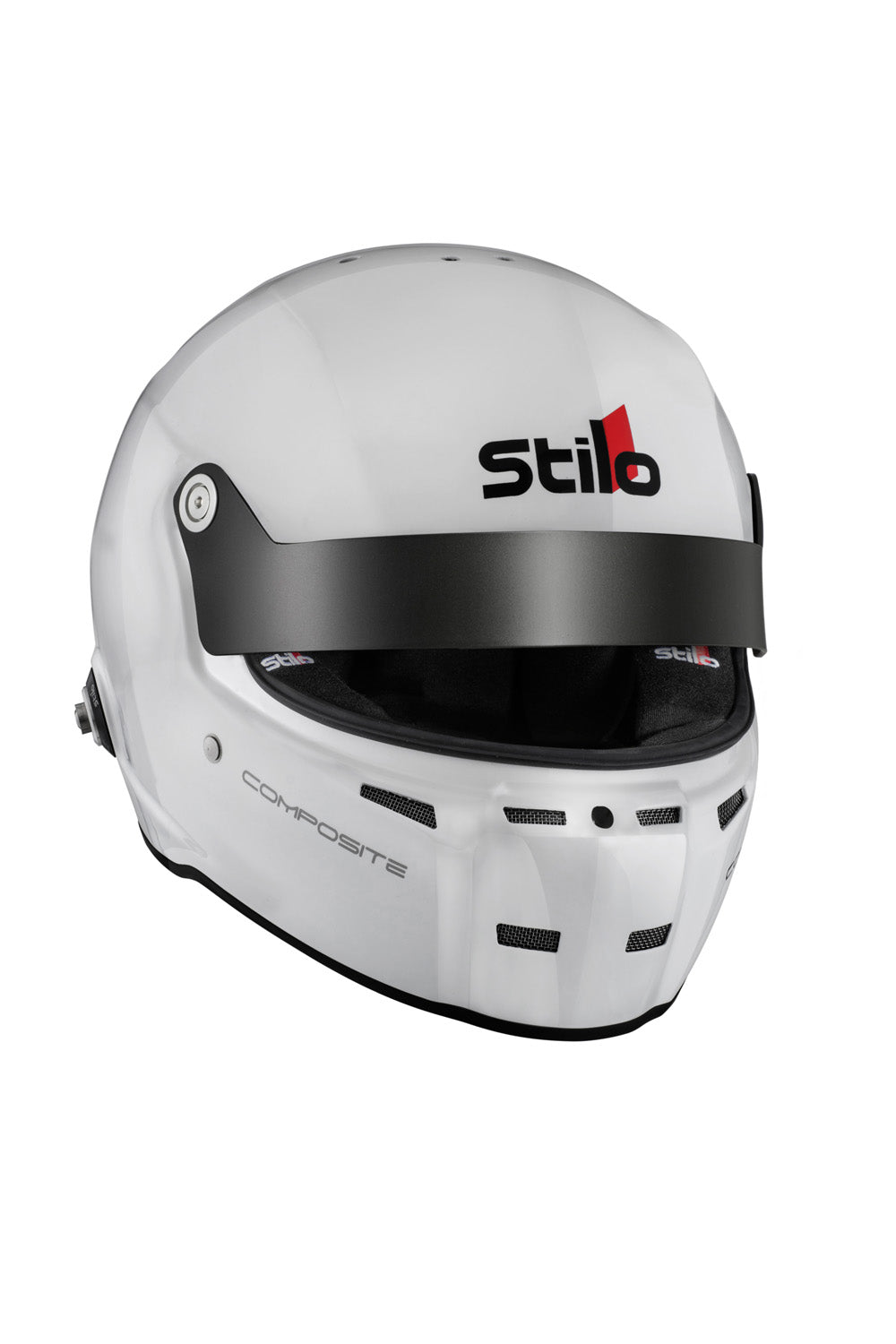 STILO AA0712AG2T610101 ST5GT N COMPOSITE Racing full face helmet, HANS, SA2020/FIA, white/black, size 61 Photo-1