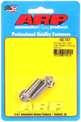 ARP 490-7401 Thermostat Housing Bolt Kit for Pontiac. SS. 12pt Photo-0