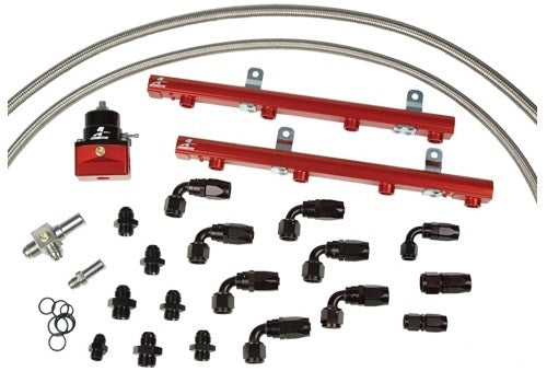AEROMOTIVE 14135 Fuel Rail System (top mount + fuel pressure regulator) SUBARU Impreza WRX / STi Photo-0