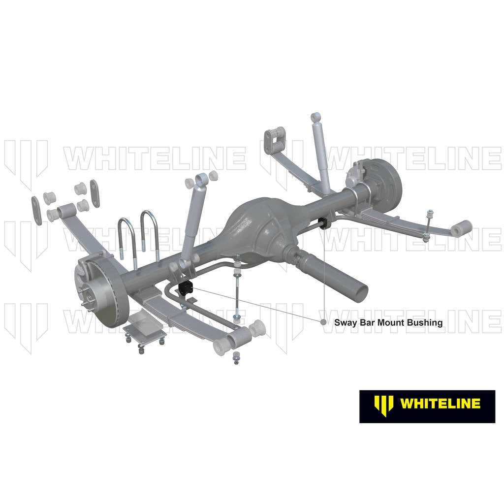 WHITELINE KSK040-20 Front Anti Roll Bar Mount - Bushing Kit 20mm for Whiteline Anti Roll Bars Photo-1