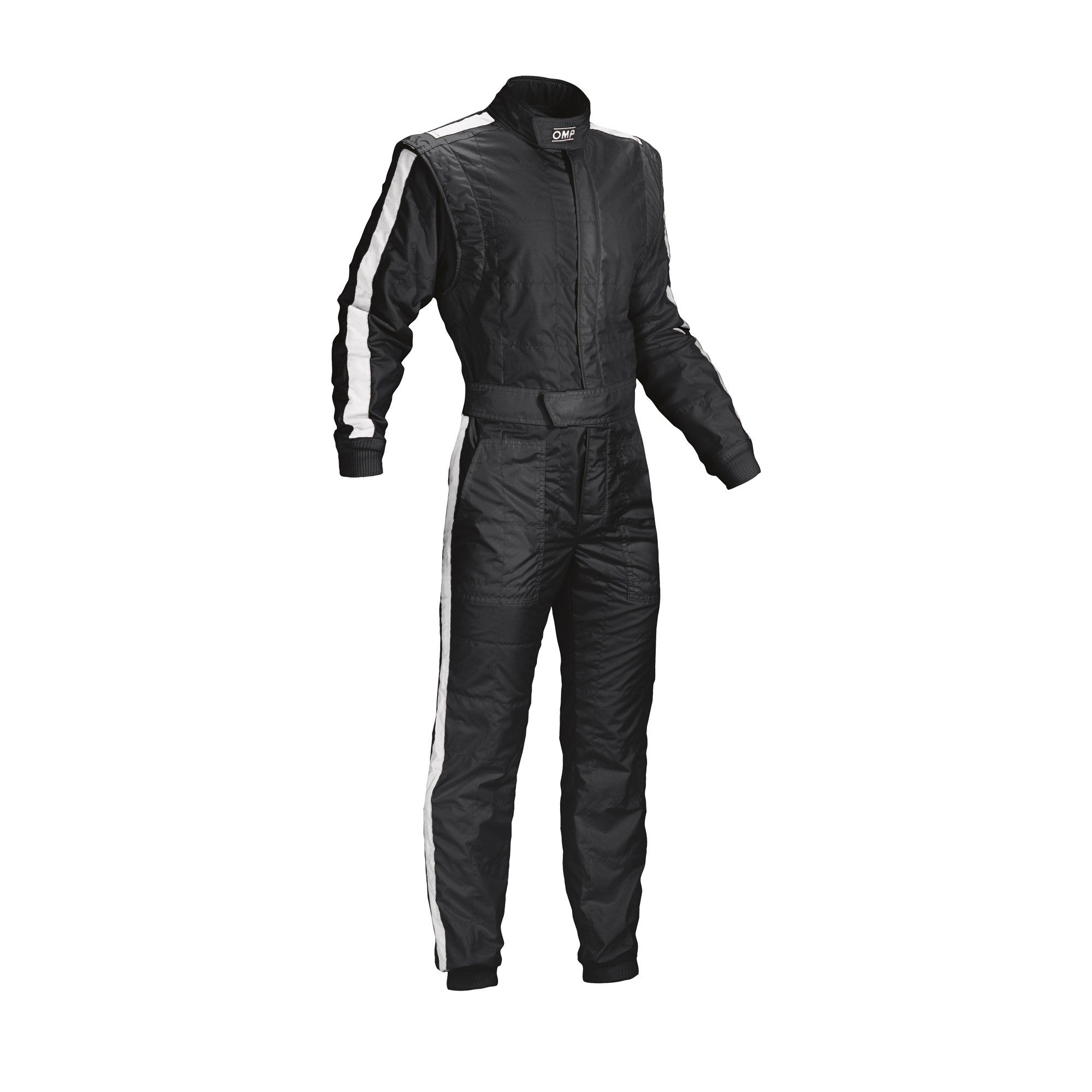OMP IA0-1842-B01-071-54 (IA01842E07154) Racing suit ONE Vintage my2021, FIA 8856-2018, black/white, size 54 Photo-0