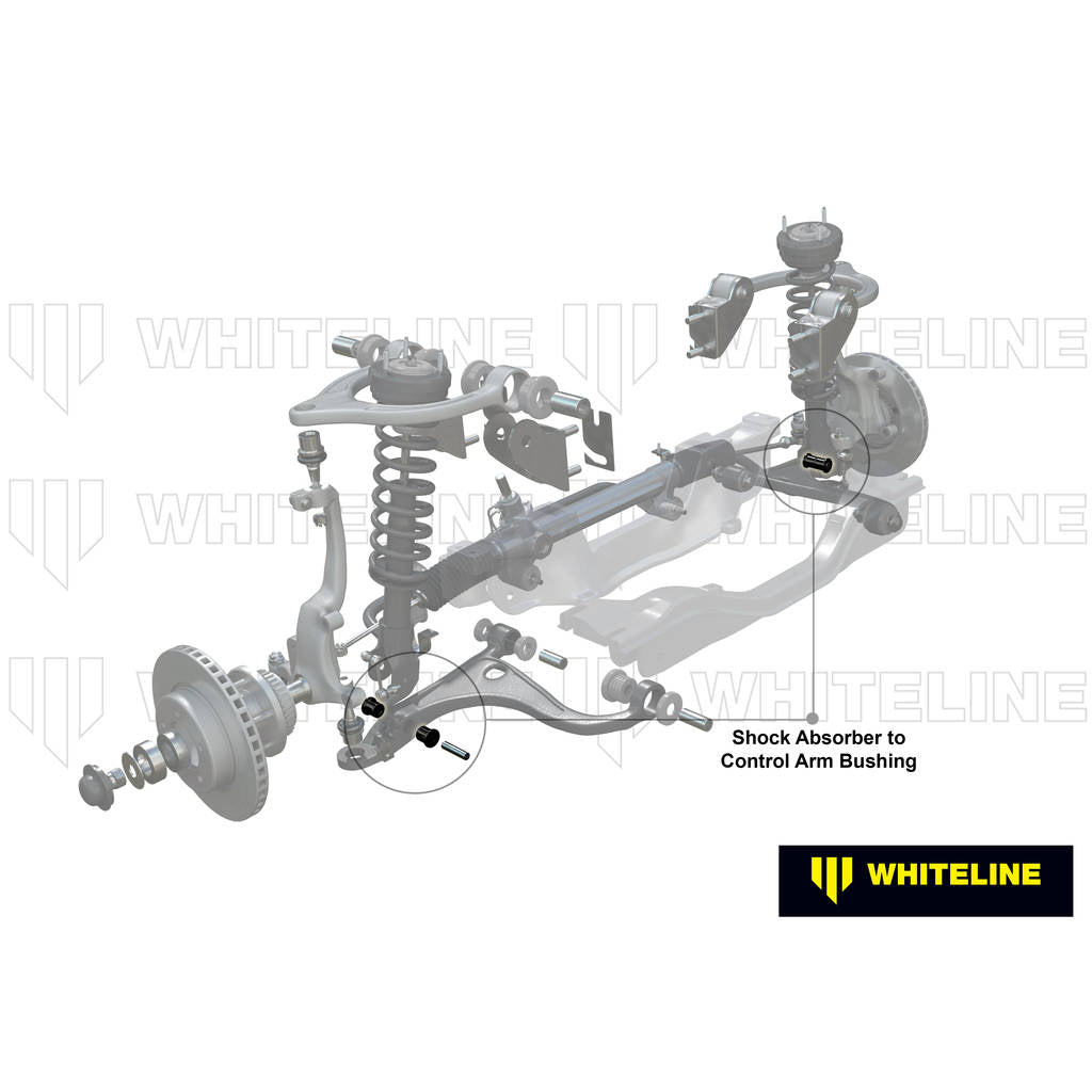 WHITELINE W33338 Shock Absorber to Control Arm Bushing Photo-1