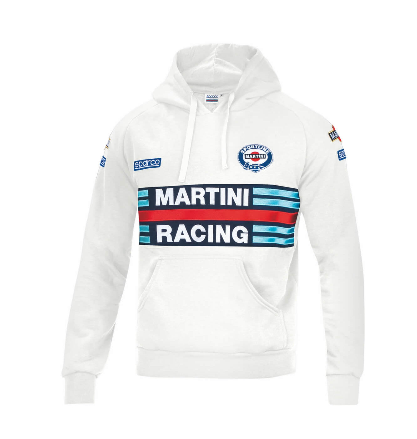SPARCO 01279MRBI1S HOODIE MARTINI RACING, white, size S Photo-0