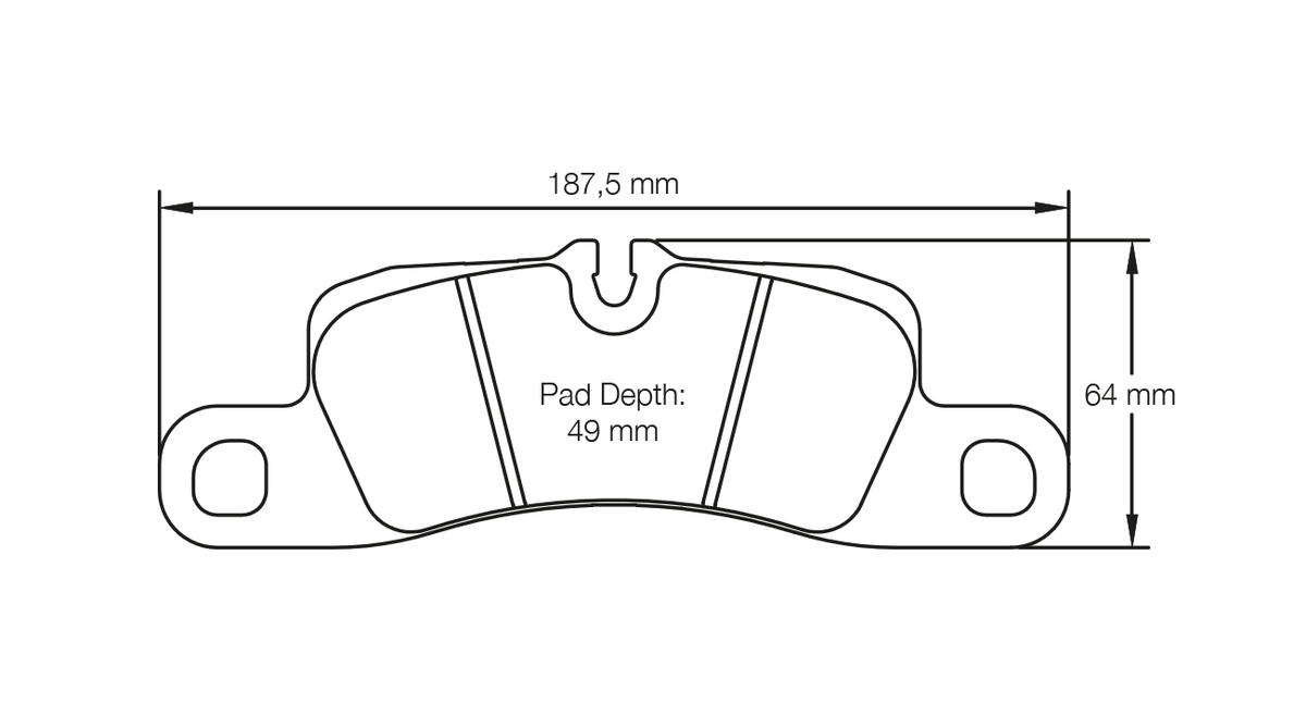 PAGID 4918-RSC3 Rear Brake Pads for PORSCHE 718 Cayman GTS 4.0 (982) / 991.2 3.0 Carrera (iron brakes) Photo-0