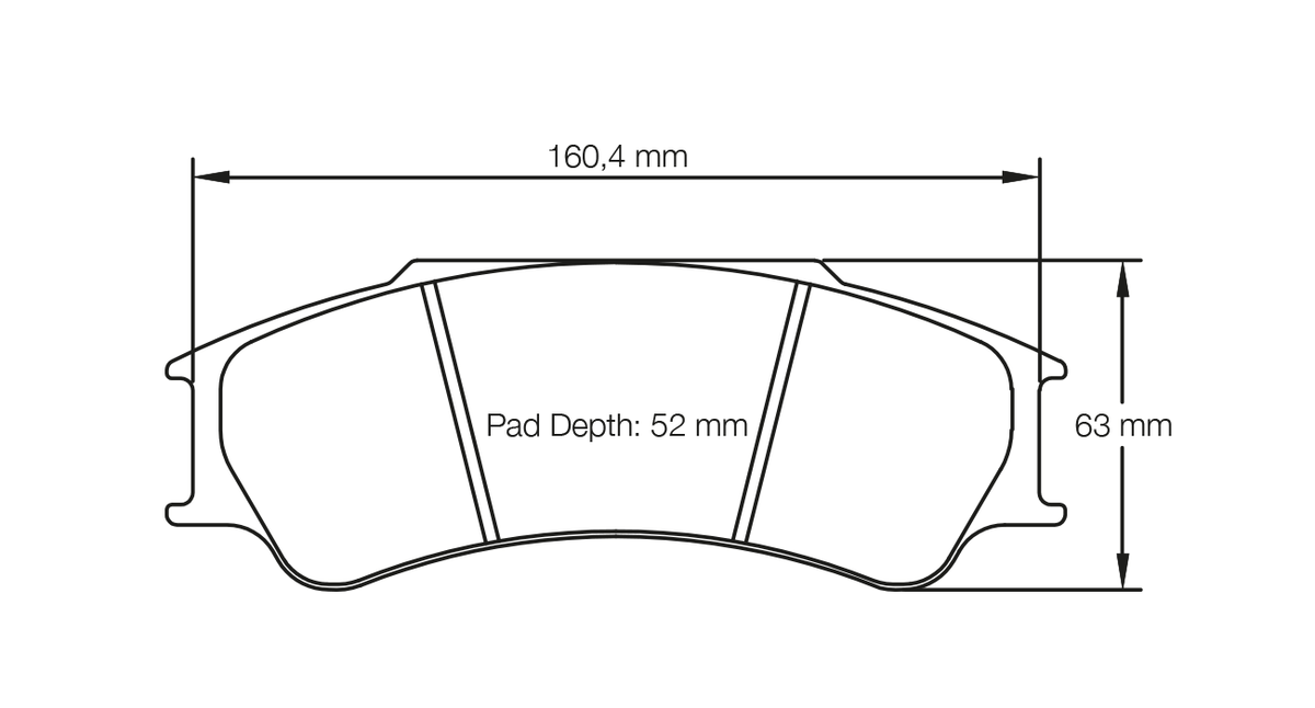 PAGID 4923-RSL1 Brake Pads for PFC ZR53 6 piston (D52) Photo-0