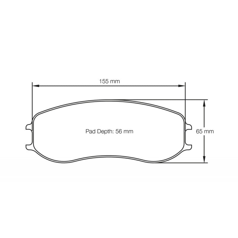 PAGID S4928RSX001 Front Brake Pads RSX for PORSCHE 911 GT3 Cup MR (991) / Cayman GT4 Clubsport Photo-3