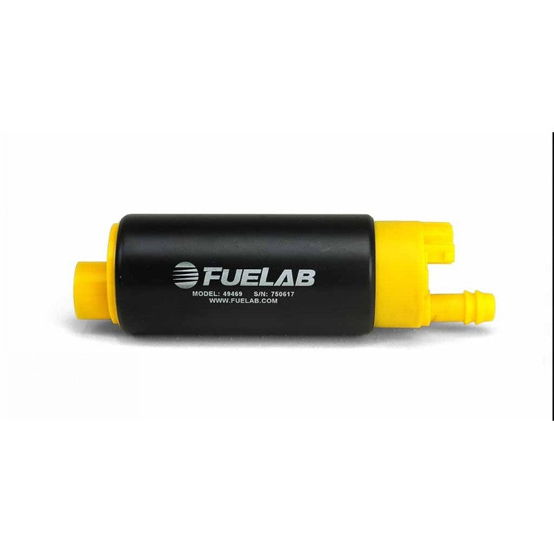 FUELAB 49469 In-Tank Fuel Pump (340 LPH @ 3 bar, 13.5v) Inlet Inline with Outlet (GM app) Photo-0