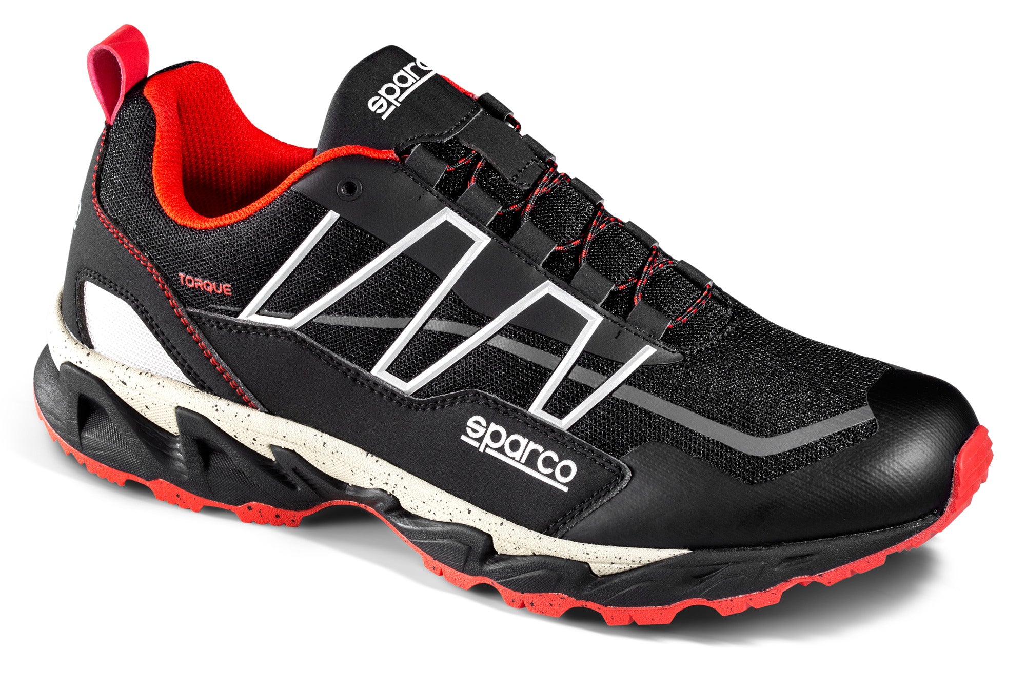 SPARCO 00128939NRRS TORQUE Mechanic shoes, black/red, size 39 Photo-2