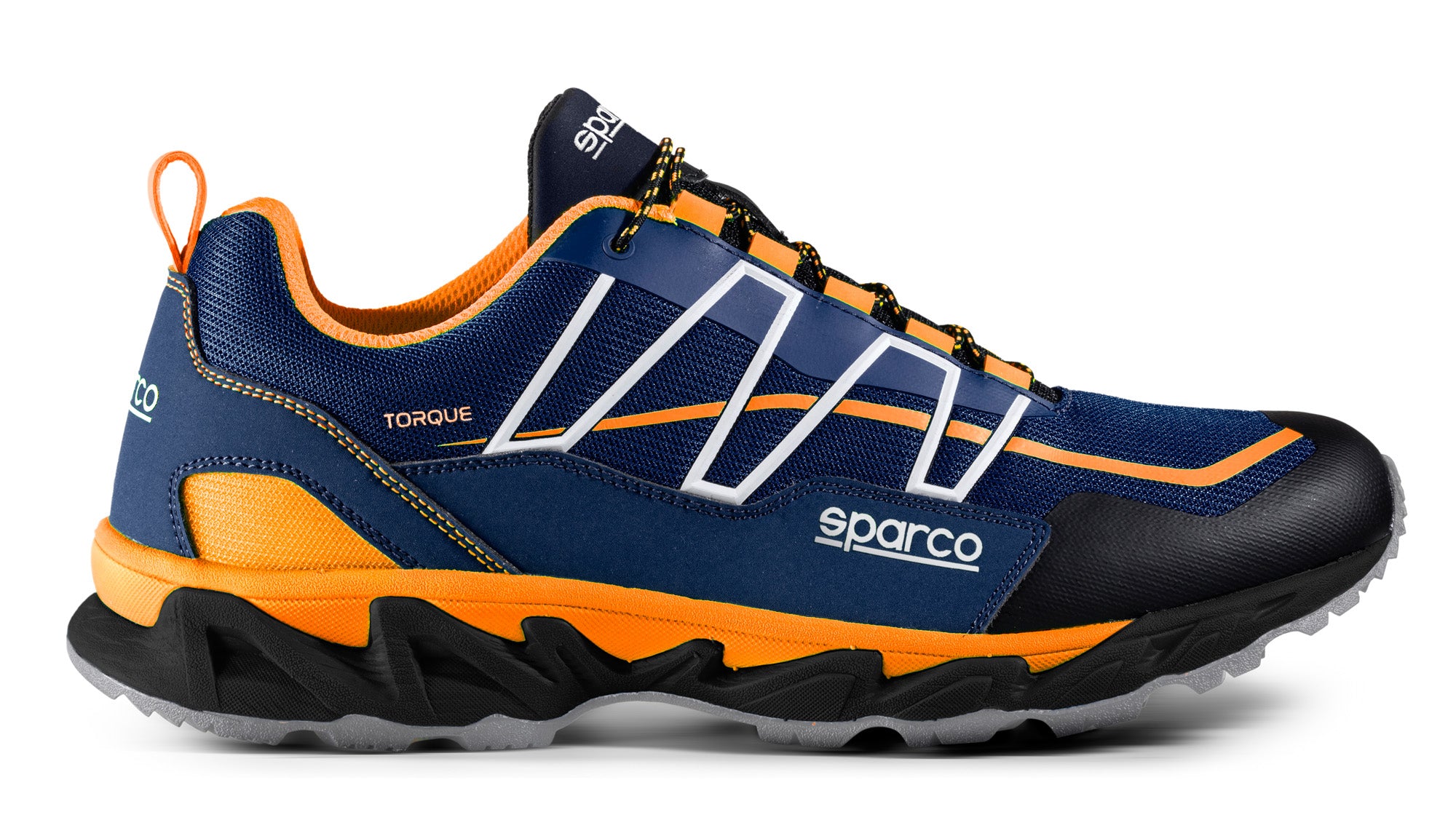 SPARCO 00128937BMAF TORQUE Mechanic shoes, blue navy/orange, size 37 Photo-0