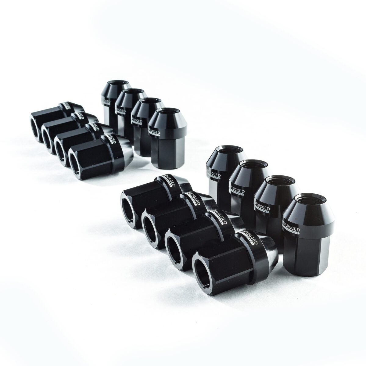 UNPLUGGED PERFORMANCE UP-MU-001-5.1 Lug Nut Set, Titanium 64 Grade, Black Ti DLC Finish, Short Length for TESLA Model 3 Photo-0