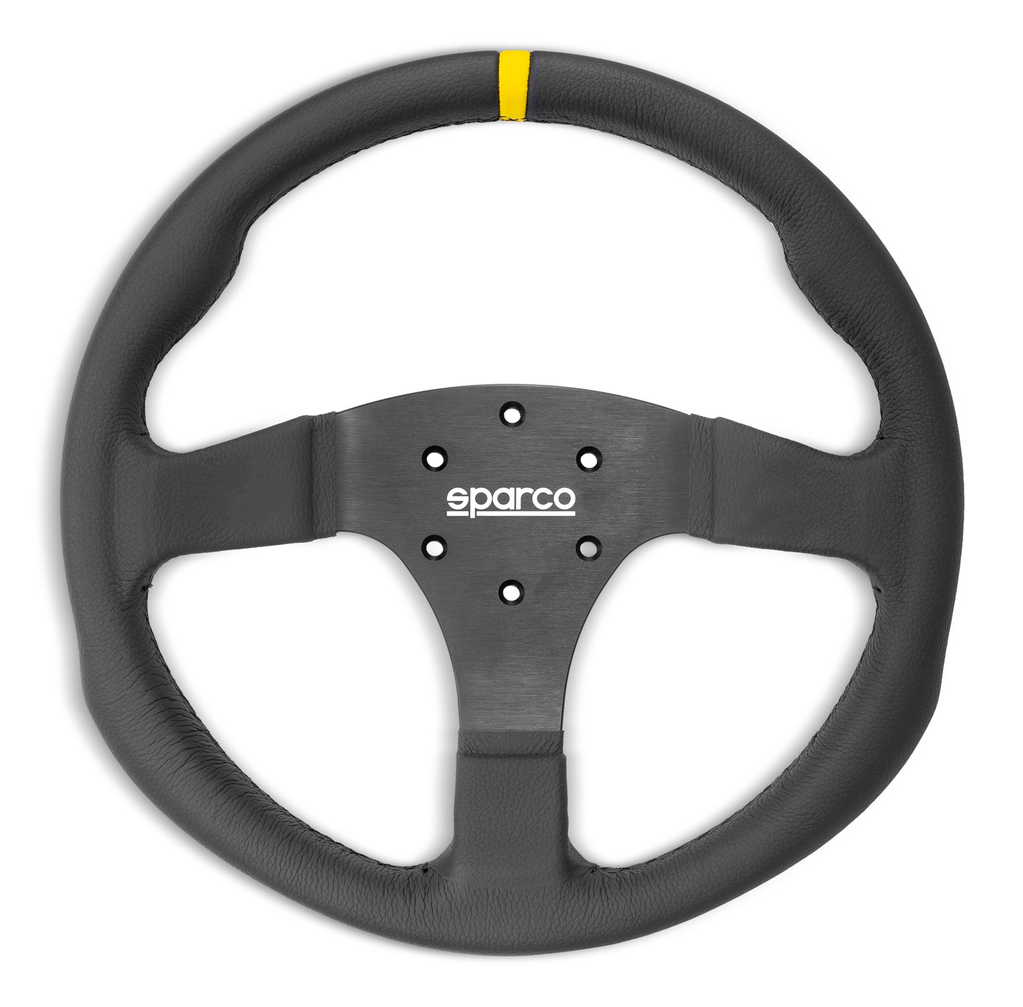 SPARCO 015R330CLO Steering wheel R330, leather, black, diam. 330 mm, flat Photo-0