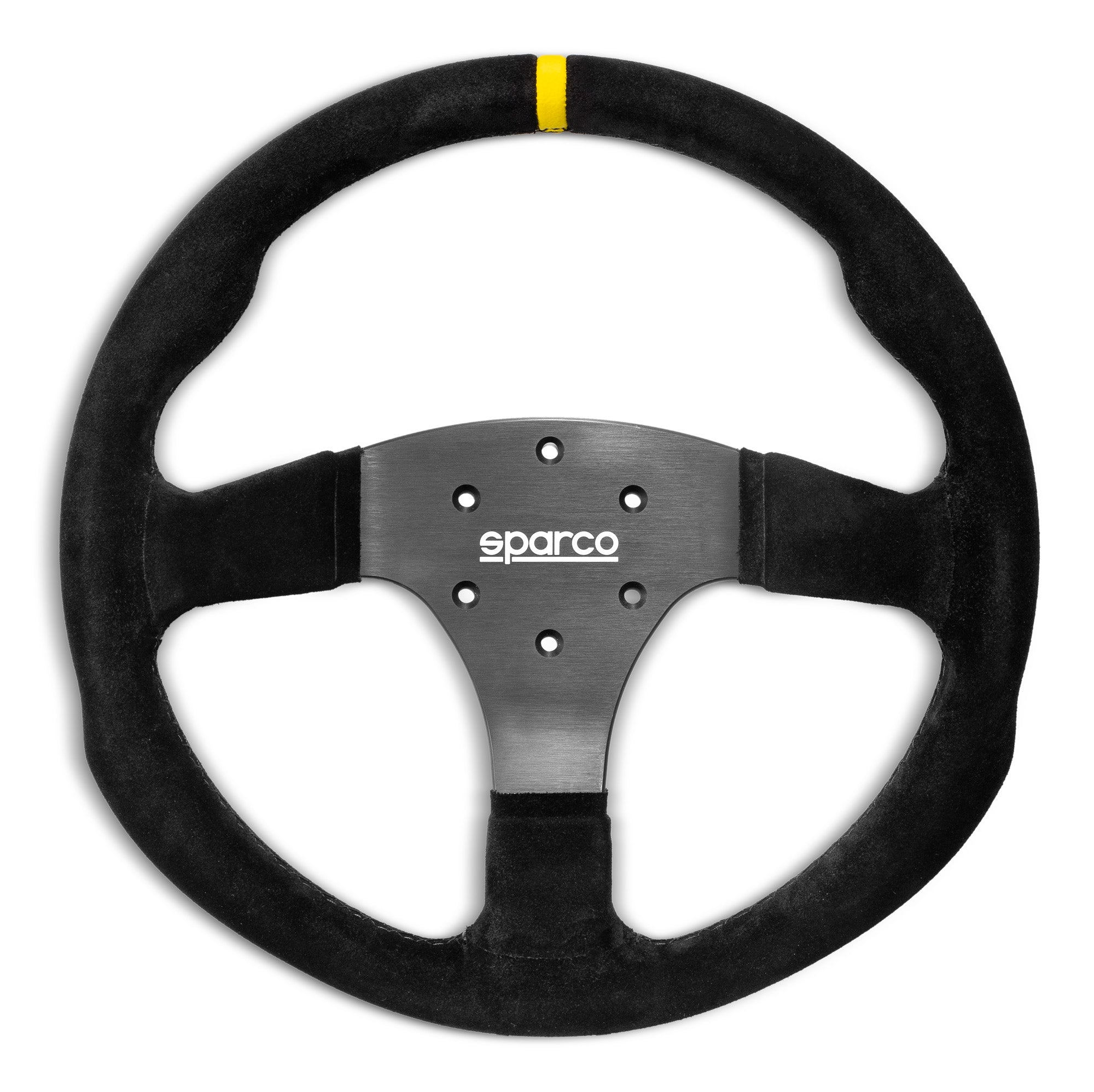 SPARCO 015R330CSO Steering wheel R330, suede, black, diam. 330 mm, flat Photo-0