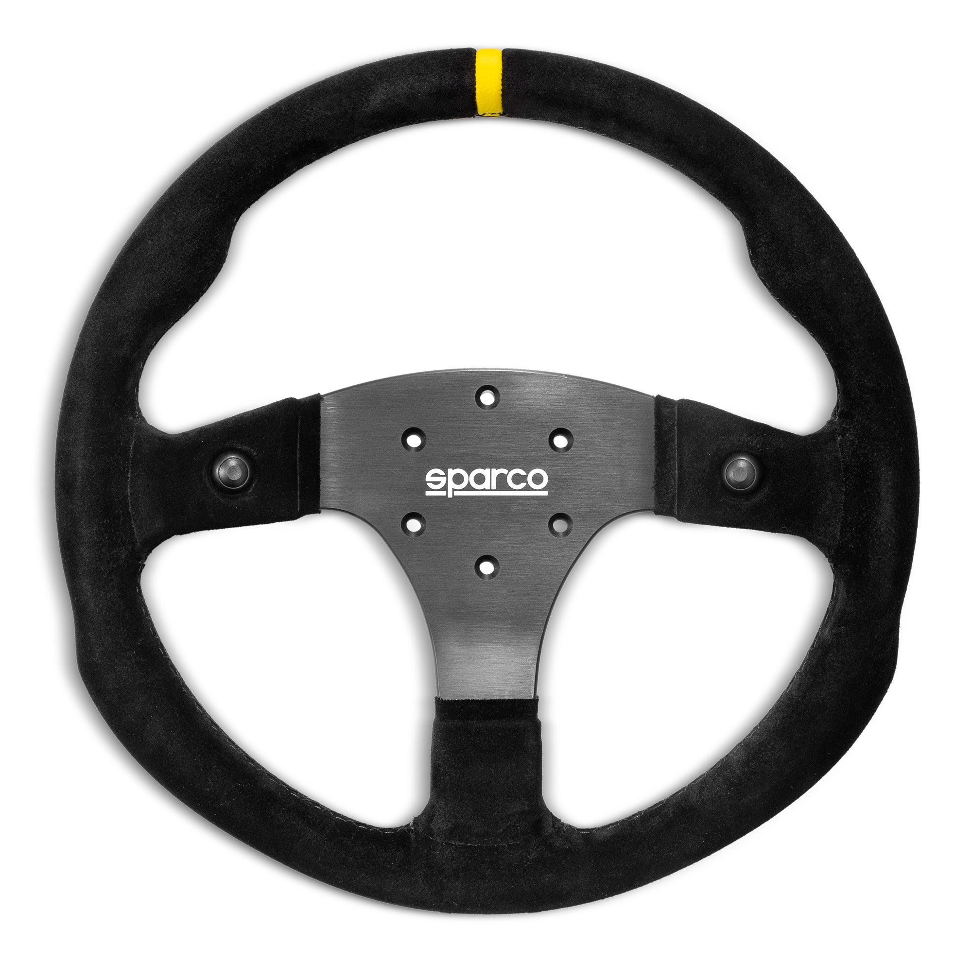 SPARCO 015R330PSO Steering wheel R330B, suede, black, diam. 330 mm, buttons, flat Photo-0
