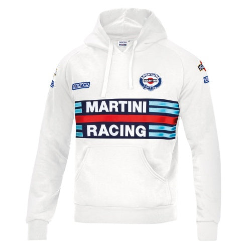SPARCO 01279MRBI2M HOODIE MARTINI RACING, white, size M Photo-0