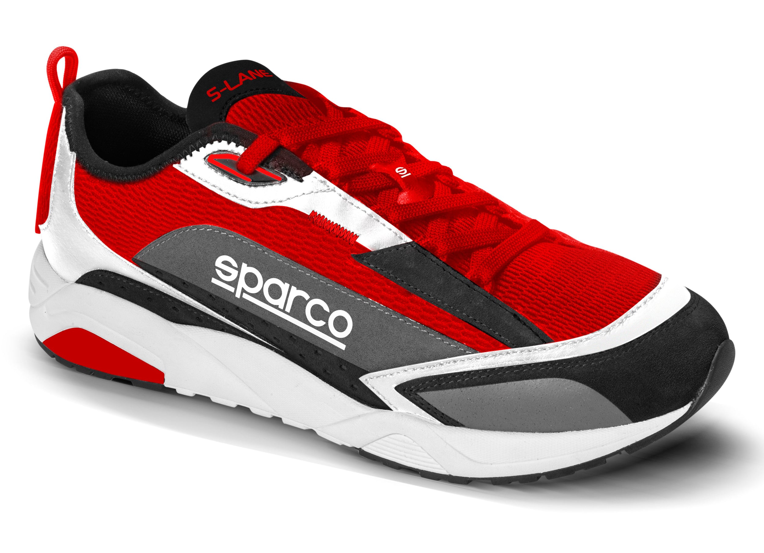 SPARCO 00129243NRRS S-LANE Shoes, black/red, size 43 Photo-1