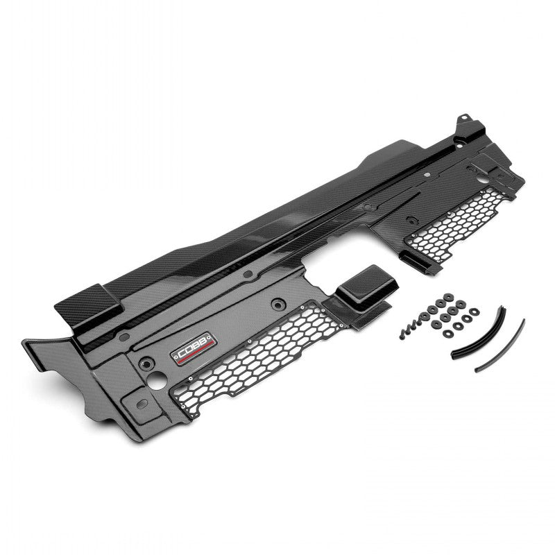 COBB 4F3660 Radiator Shroud Redline (Carbon Fiber) for FORD F-150 Ecoboost Raptor / Tremor / Limited / (3.5L / 2.7L) 2021-2023 Photo-0