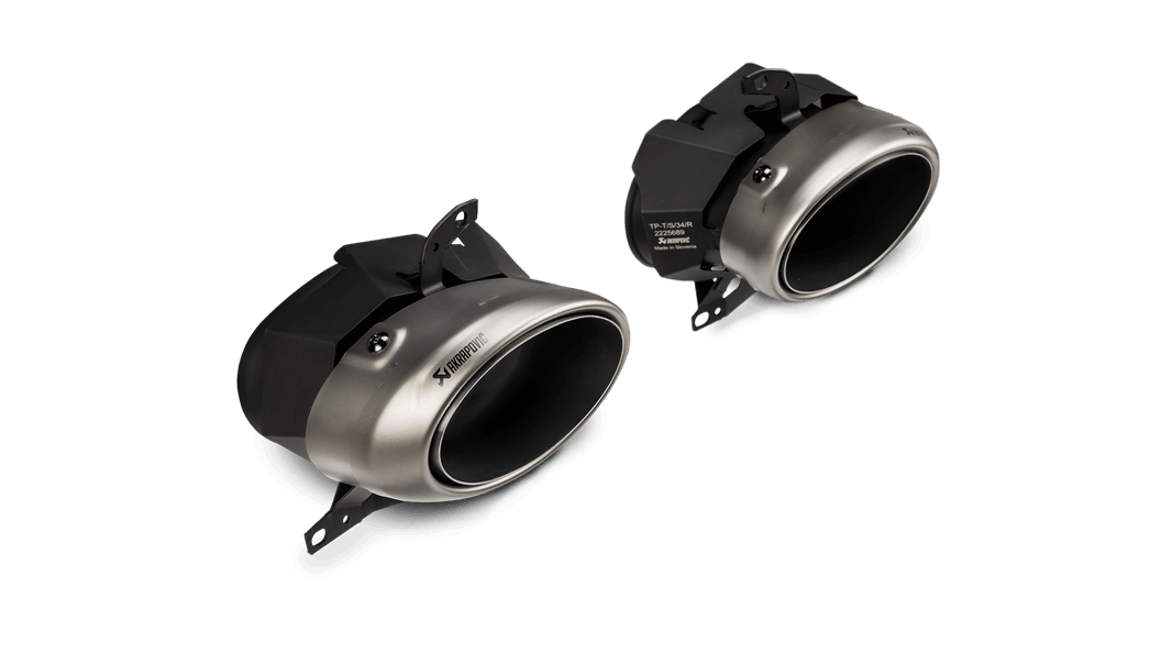 AKRAPOVIC TP-T/S/34 Tail Pipe Set (Titanium) for PORSCHE 911 Turbo / Turbo S / Cabriolet / Sport Classic (992) 2020-2024 Photo-0
